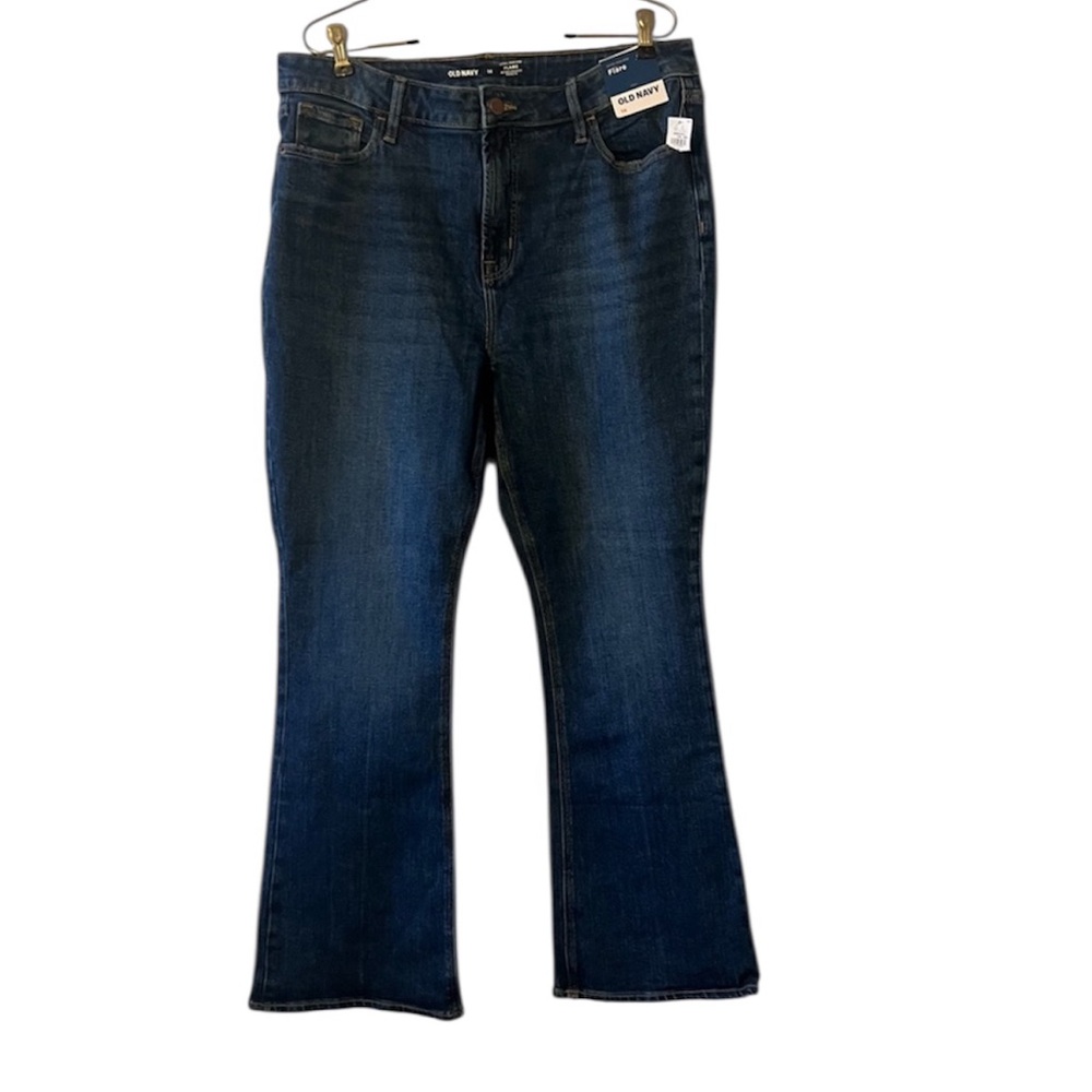 Old Navy Women's Dark Blue Flare Jeans